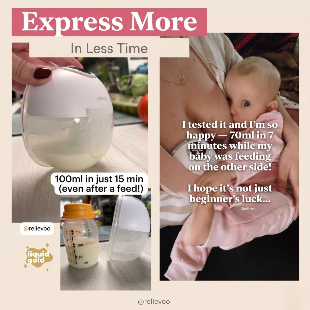 Real mum results expressing milk with a wearable pump